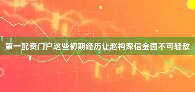 第一配资门户这些初期经历让赵构深信金国不可轻敌